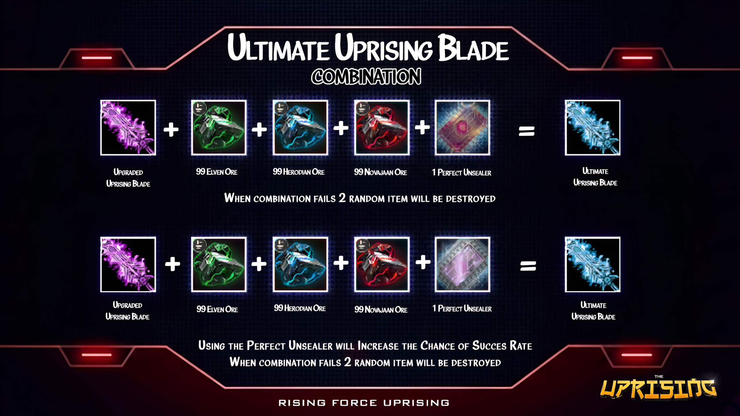Ultimate Uprising Blade Combination